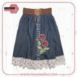 3 Colors Denim Chamric Short Skirt 3pcs Pack (Dark Blue, Sky Blue, Light Blue)