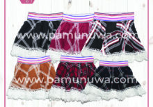 7 Colors Viscose Kids Skirt Square Design 7pcs Pack (White, Black, Red, Blue, Gray, Brown, Maroon)